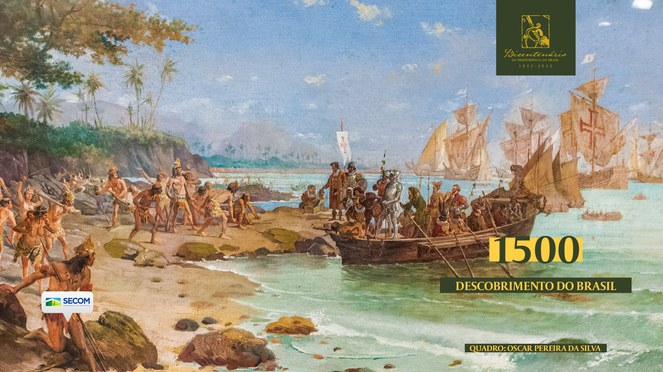 Imagem sobre o descobrimento do Brasil