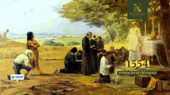 Imagem sobre a fundação da cidade de São Paulo
