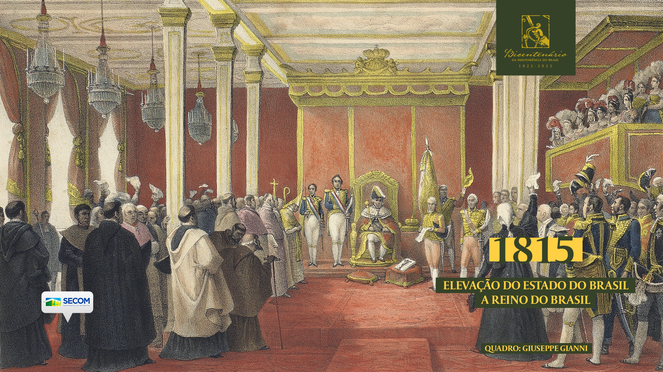 Foto que retrata uma reunião da corte Portuguesa