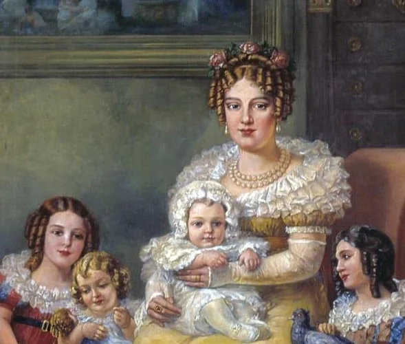 Imagem de Maria Leopoldina e seus filhos