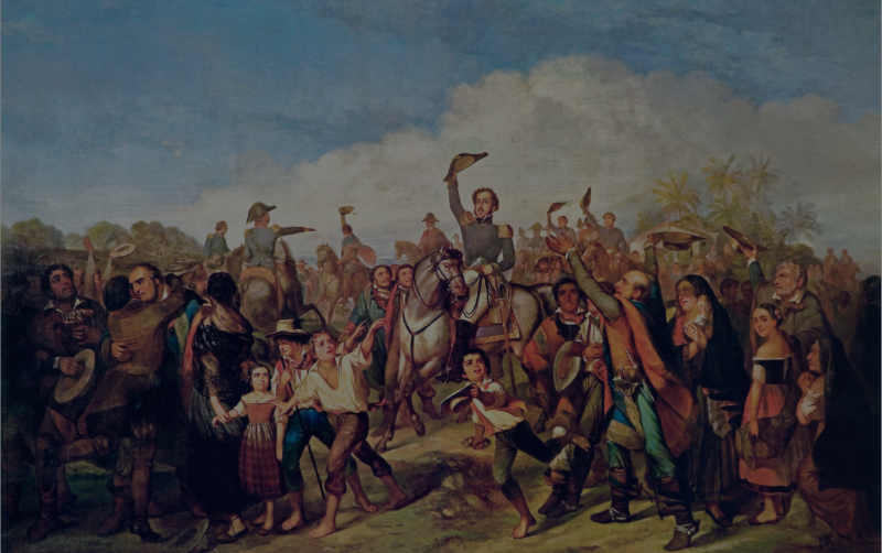 Quadro 'A Chegada de Dom Pedro I ao Brasil', Victor Meirelles, 1822